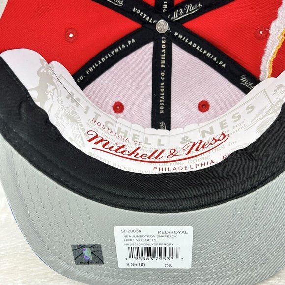 Denver Nuggets Mitchell & Ness NBA Jumbotron Snapback HWC Hardwood Classics Hat - Picture 12 of 12